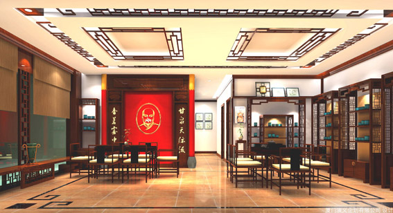 茶叶店装修效果图